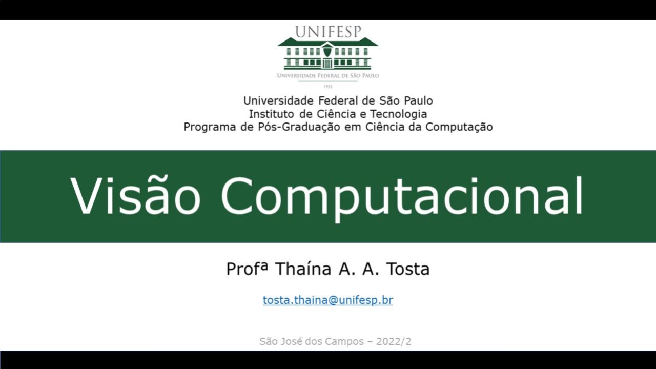 Visão Computacional (PPG-CC UNIFESP)