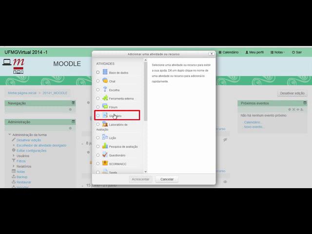 Tutorial Moodle - Glossário