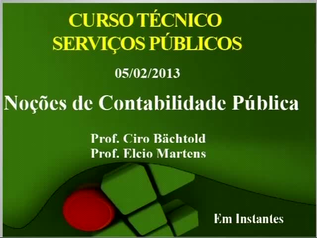 Téc. Serviços Públicos M3 E1 Noções de contabilidade pública - 01