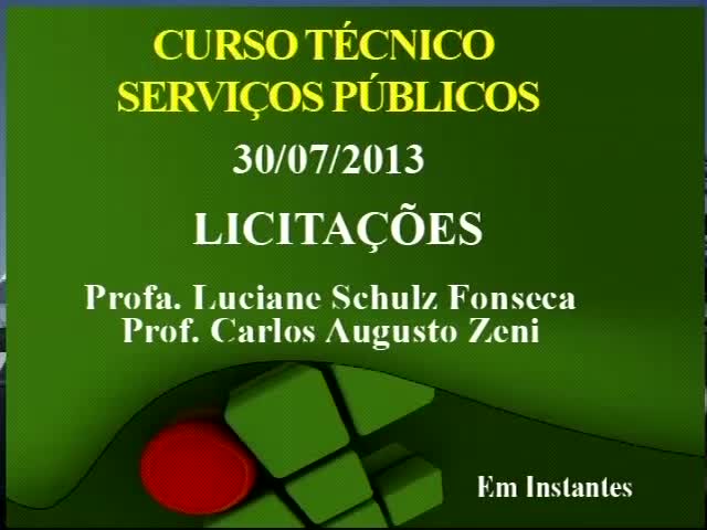 Téc. Serviços Públicos M4 E1 Licitações - 01