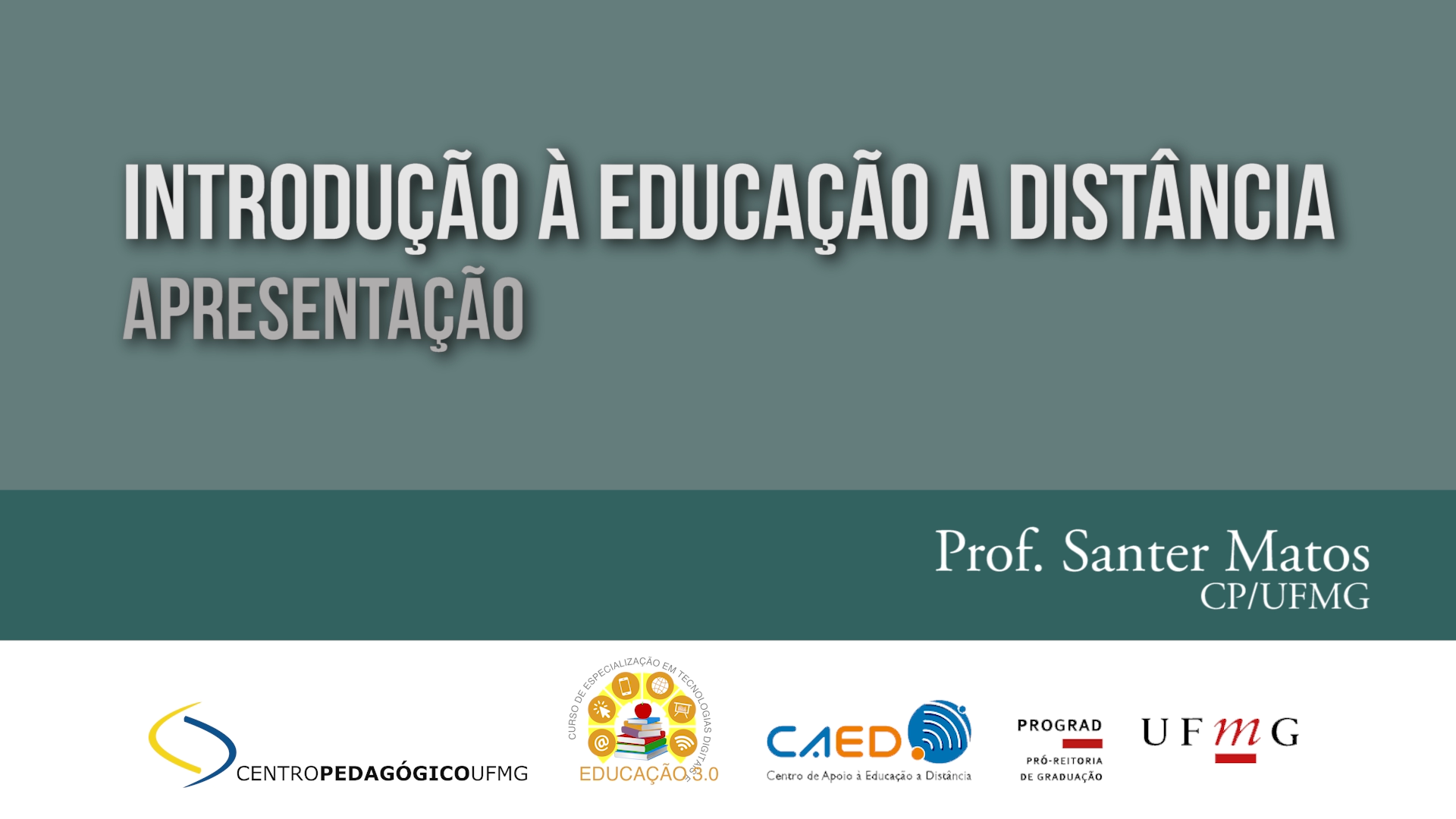 Introdução à Educação a Distância - apresentação