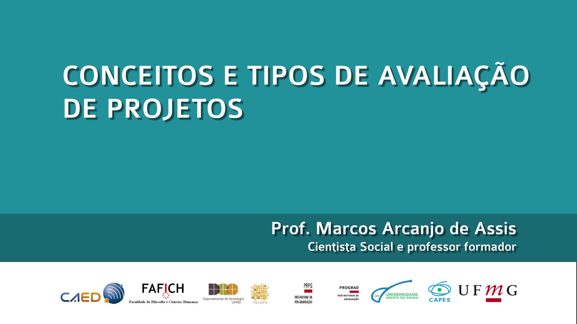 Conceitos e tipos de avaliação de projetos