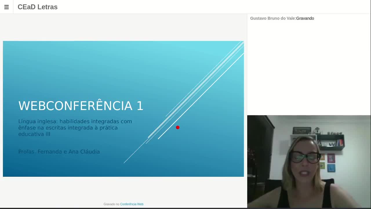 Conferência Web - Letras Inglês - Profª Fernanda Ribas - 01/04/2019