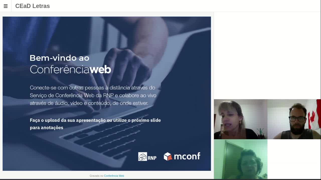 Conferência Web - Letra/Inglês - Profª Flávia - 27/05/2019