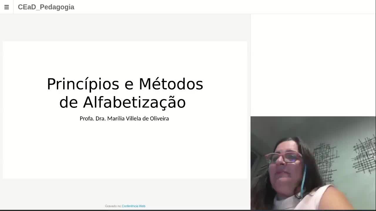 Conferência Web - Profª Marília - Pedagogia - 28-05-2019
