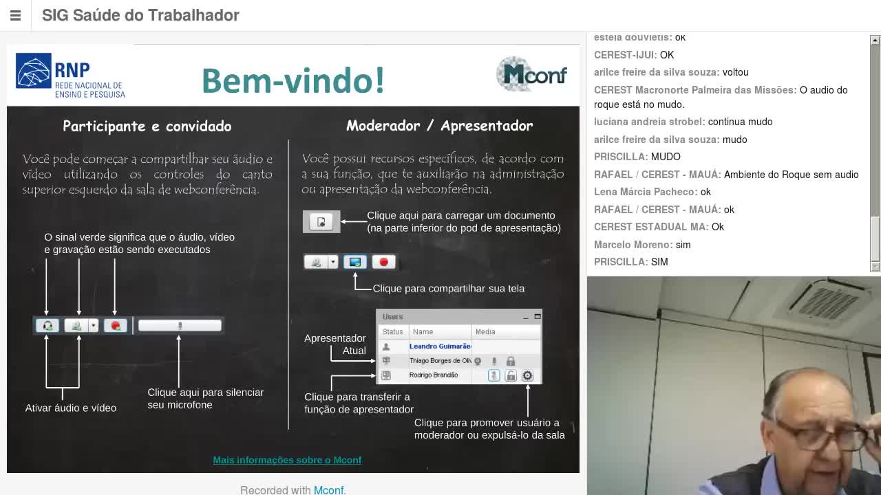SIG Saúde do Trabalhador - 16 de Agosto de 2018