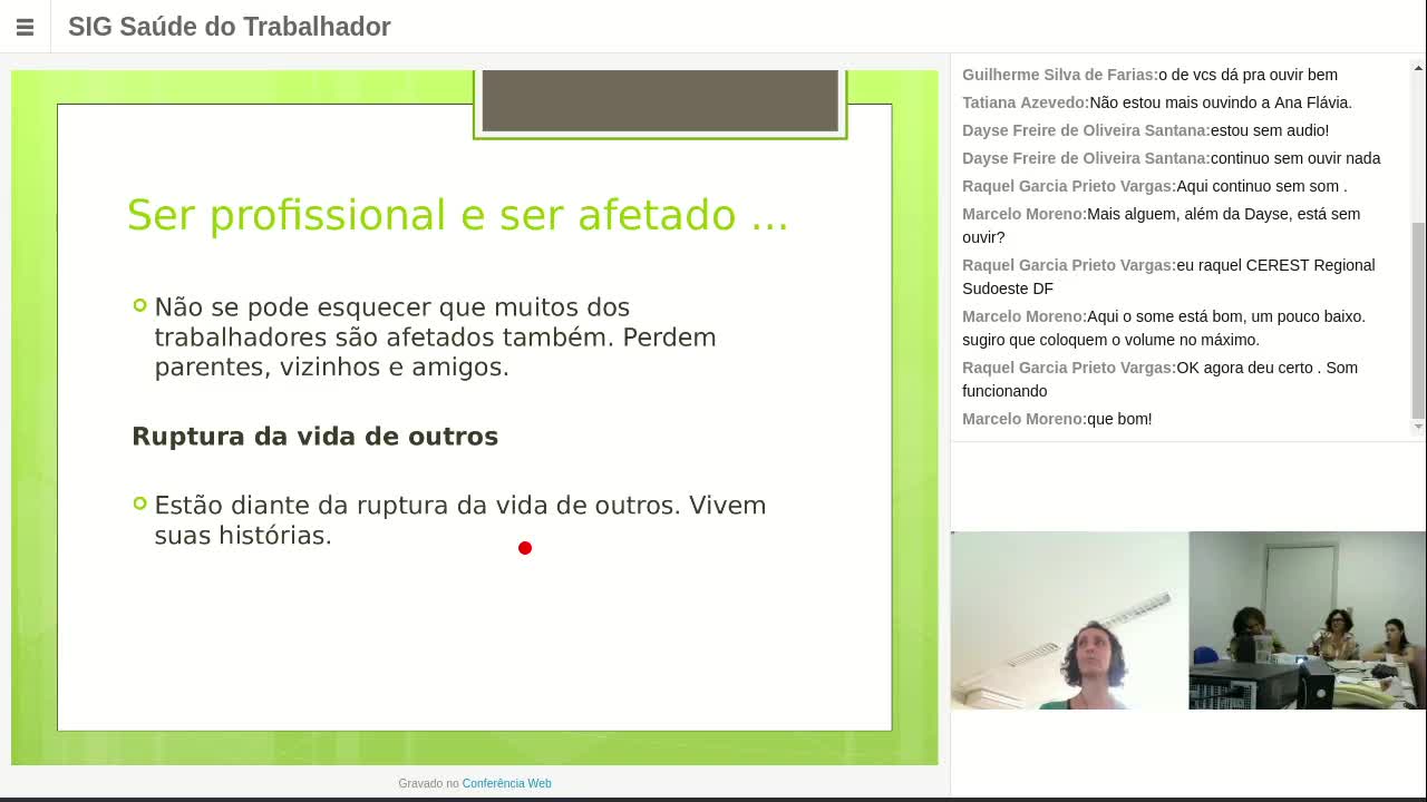 SIG Saúde do Trabalhador - 16 de Julho de 2019