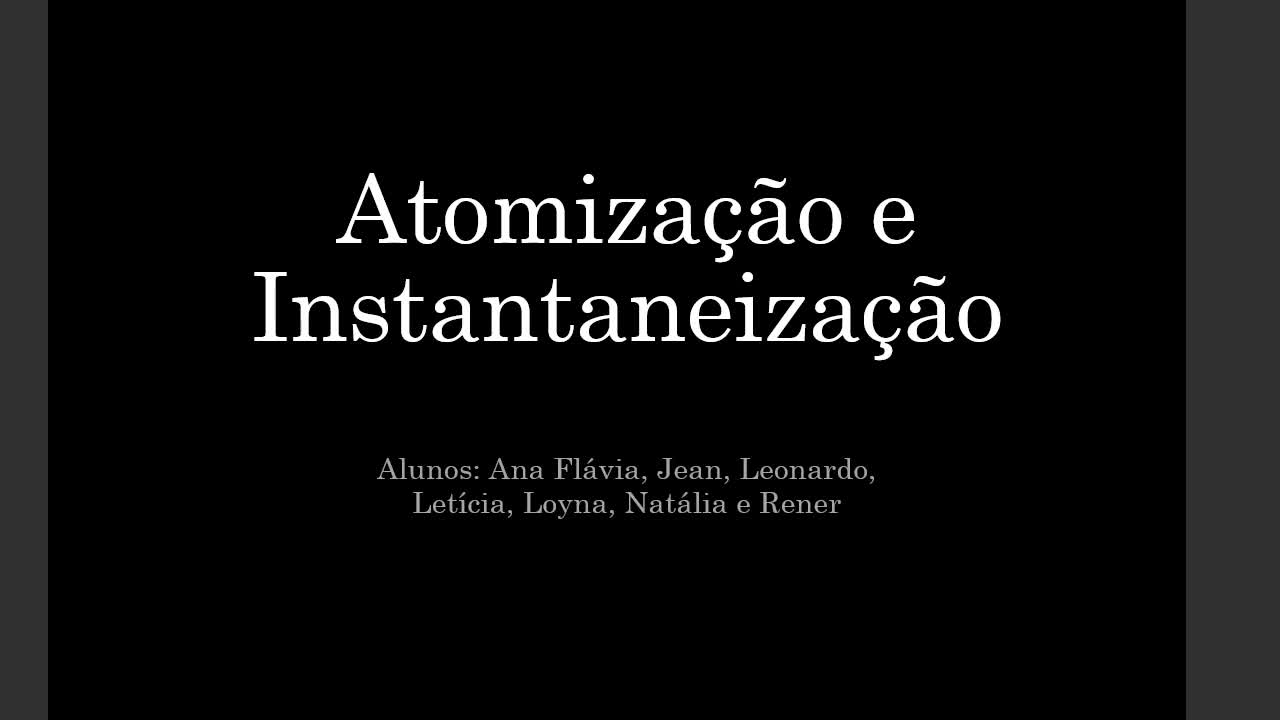 Video Atomização Alunos TESTES