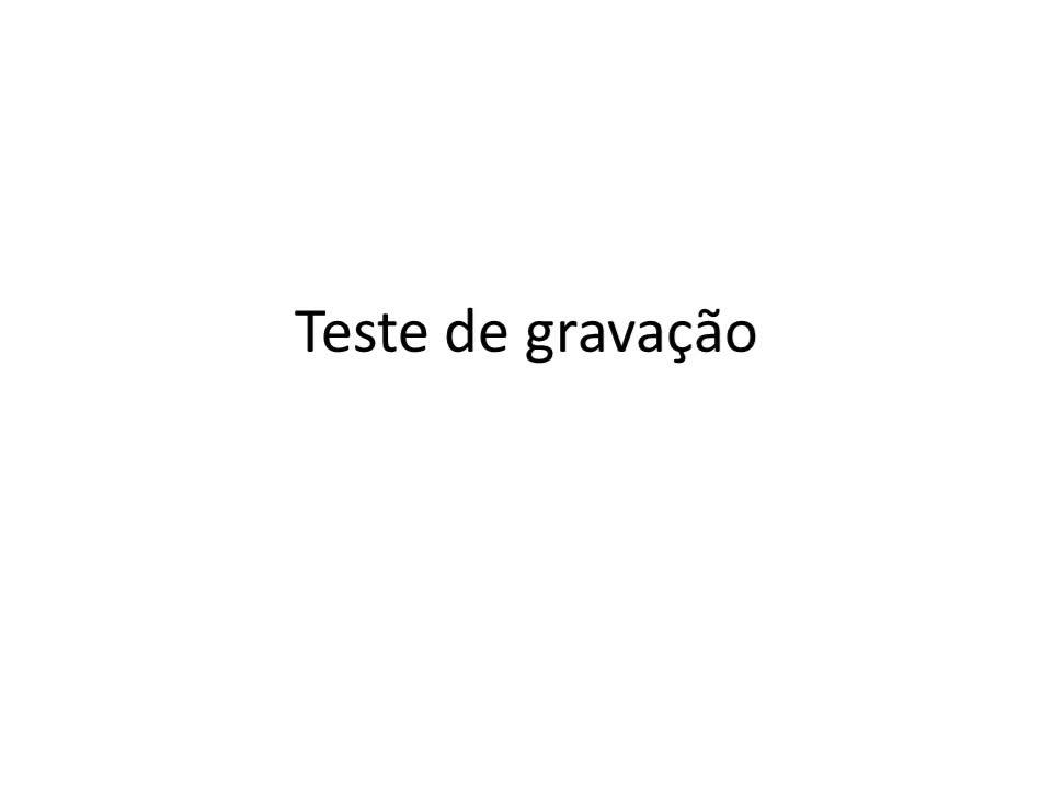 Teste para AVA
