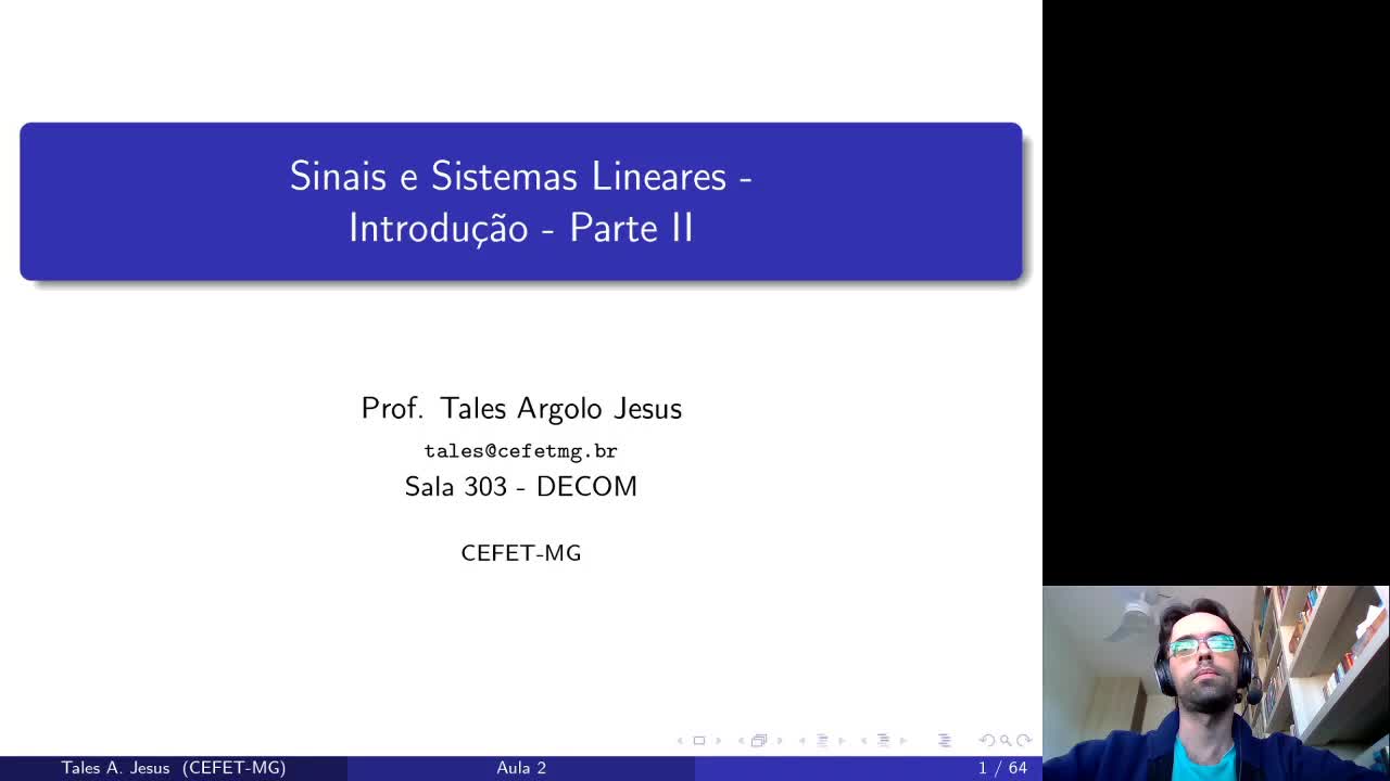 SSL 2.1 - Sinais exponenciais reais e complexos