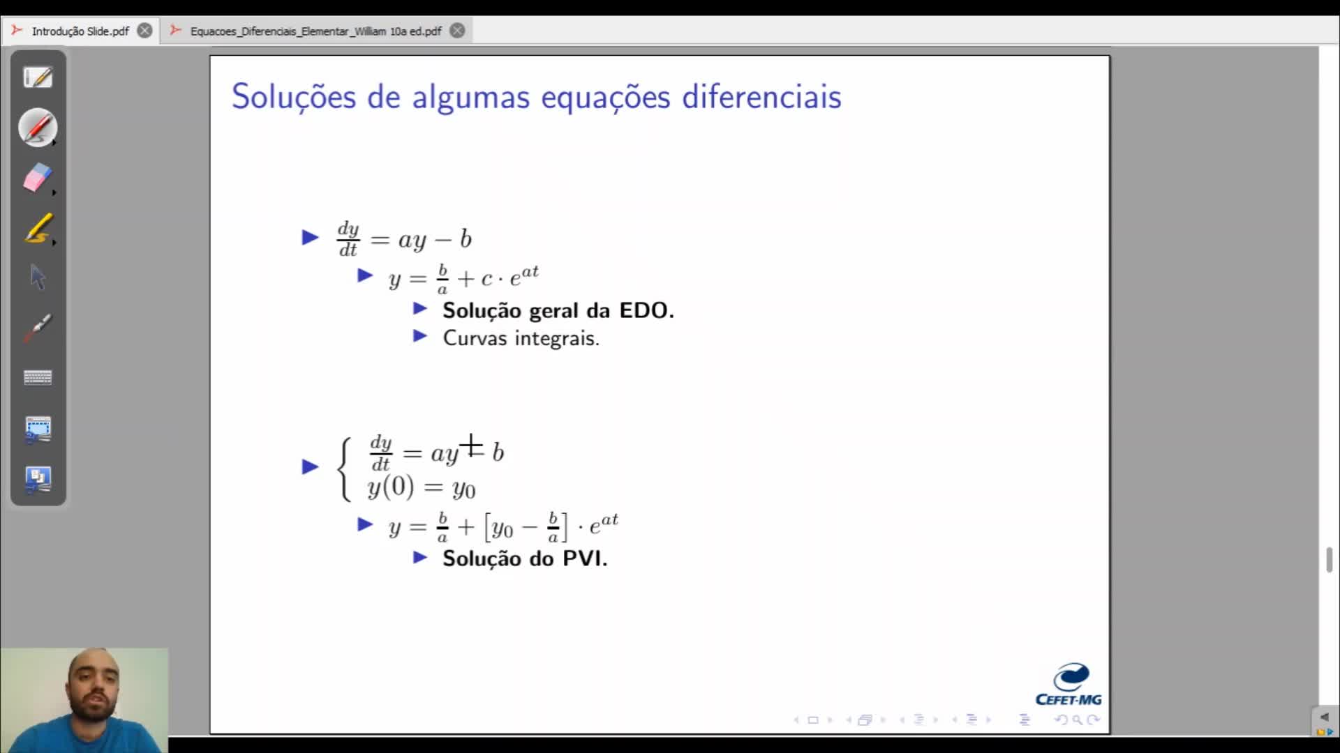 Introdução: Soluções de Algumas Equações Diferenciais