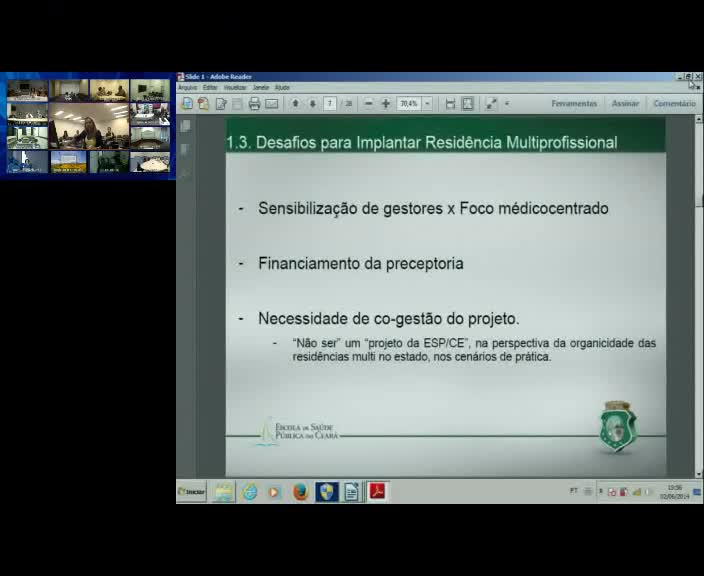 SIG Residência Multiprofissional e em Área Profissional da Saúde - 02 de Junho de 2014