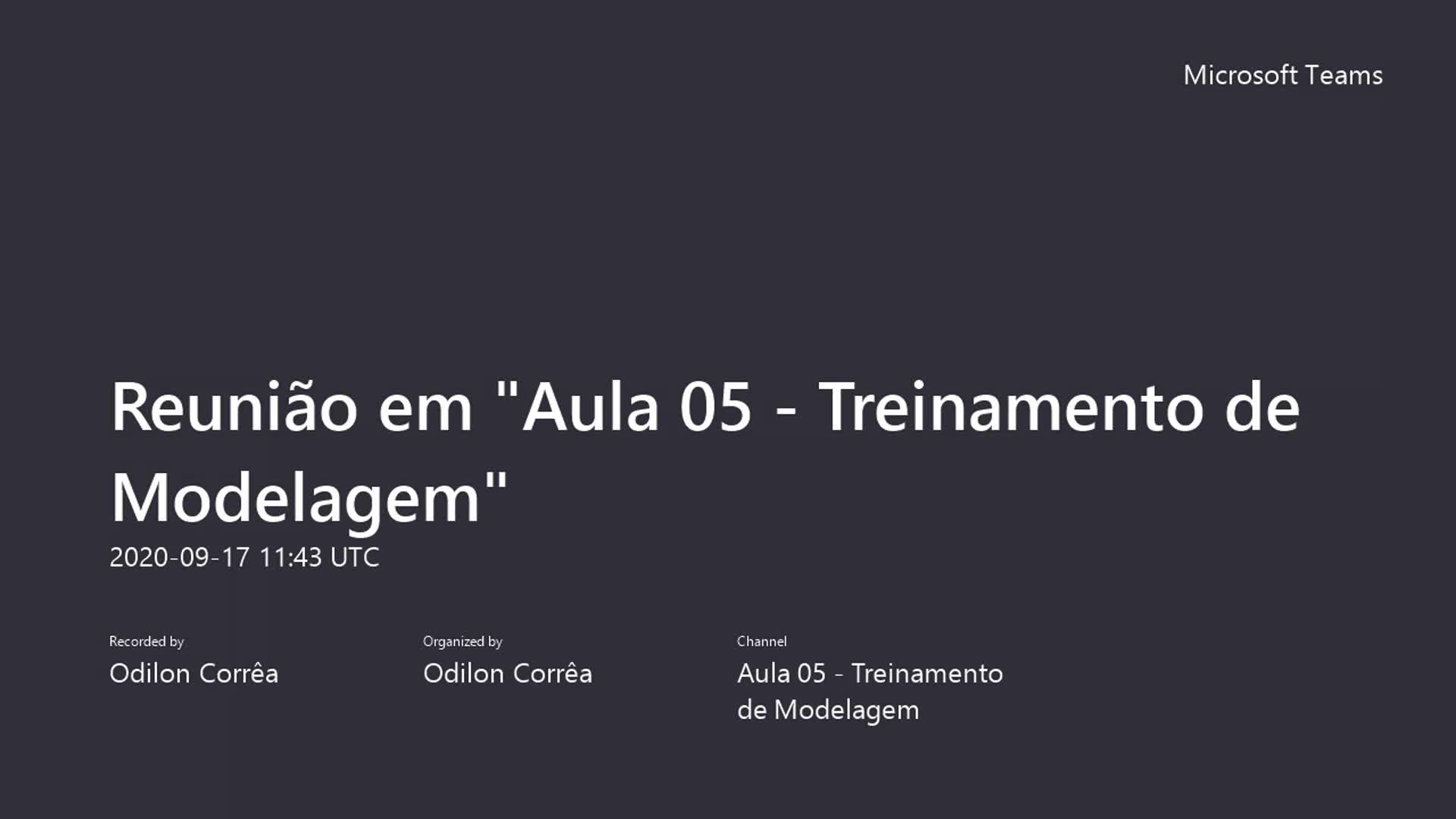 LBD1: Aula 05 - Treinamento de Modelagem