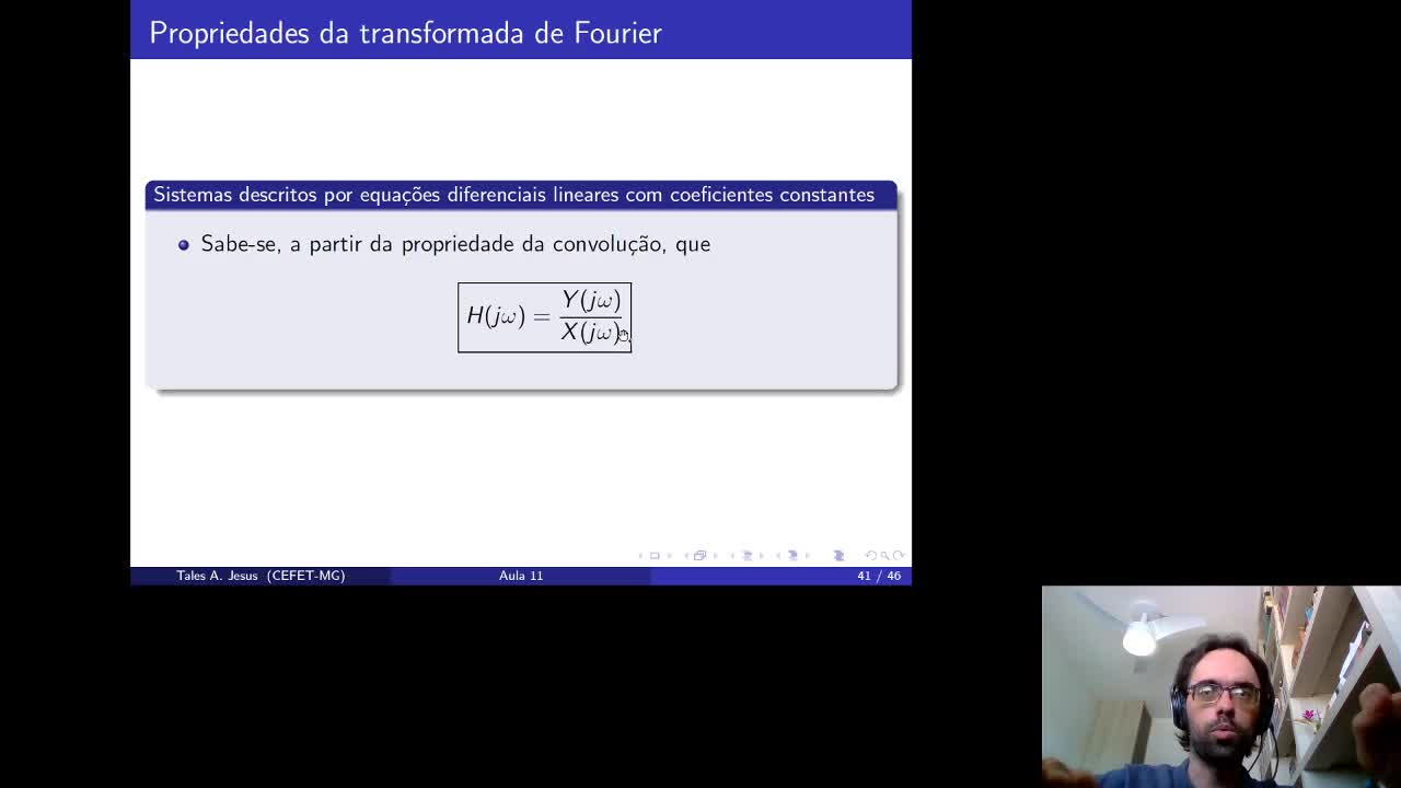 SSL 13.9 - Transformada de Fourier aplicada a equações diferenciais lineares com coeficientes constantes