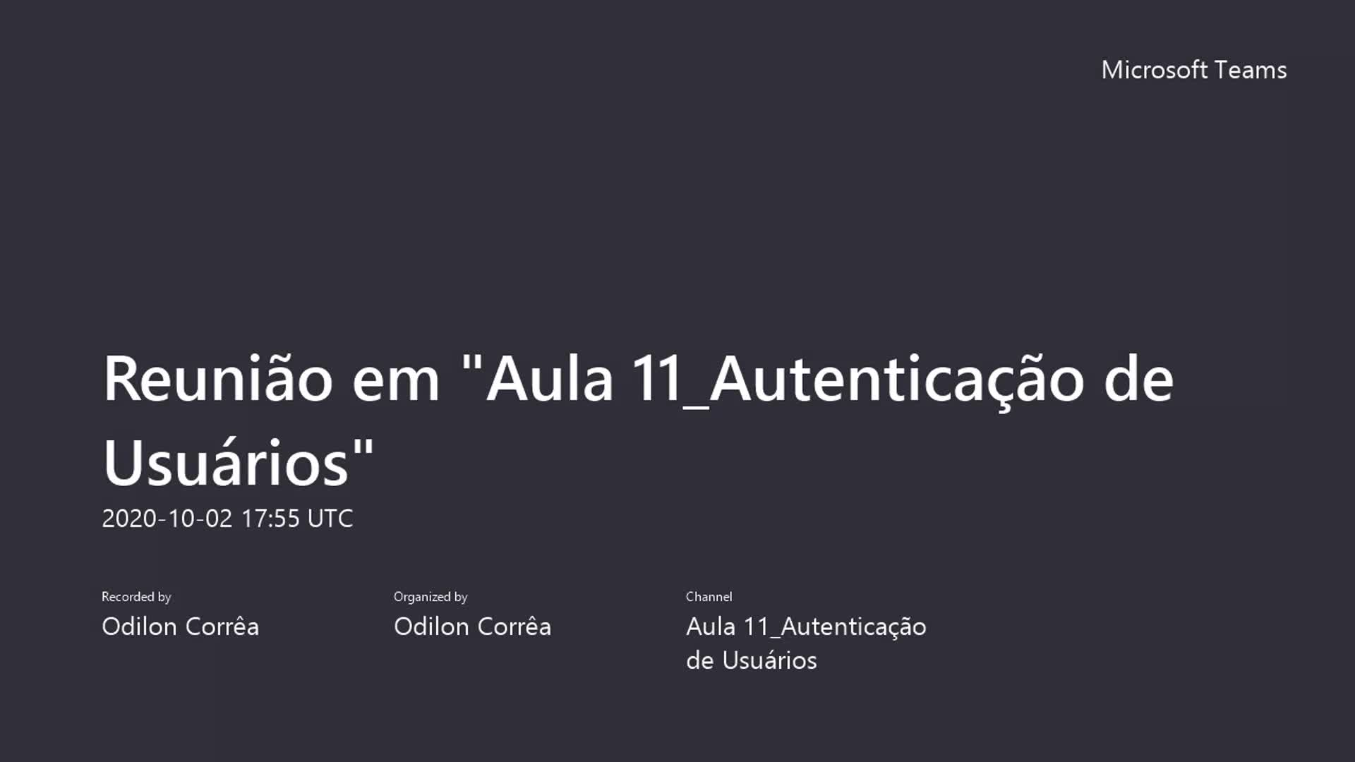 PW2: Aula 11 - Autenticação de usuários