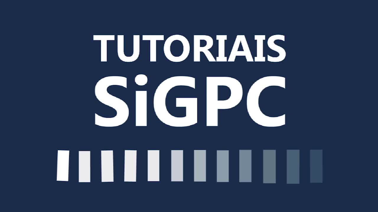 Vídeo 7 - Tutoriais SiGPC - Menu Saldo do Exercício Anterior
