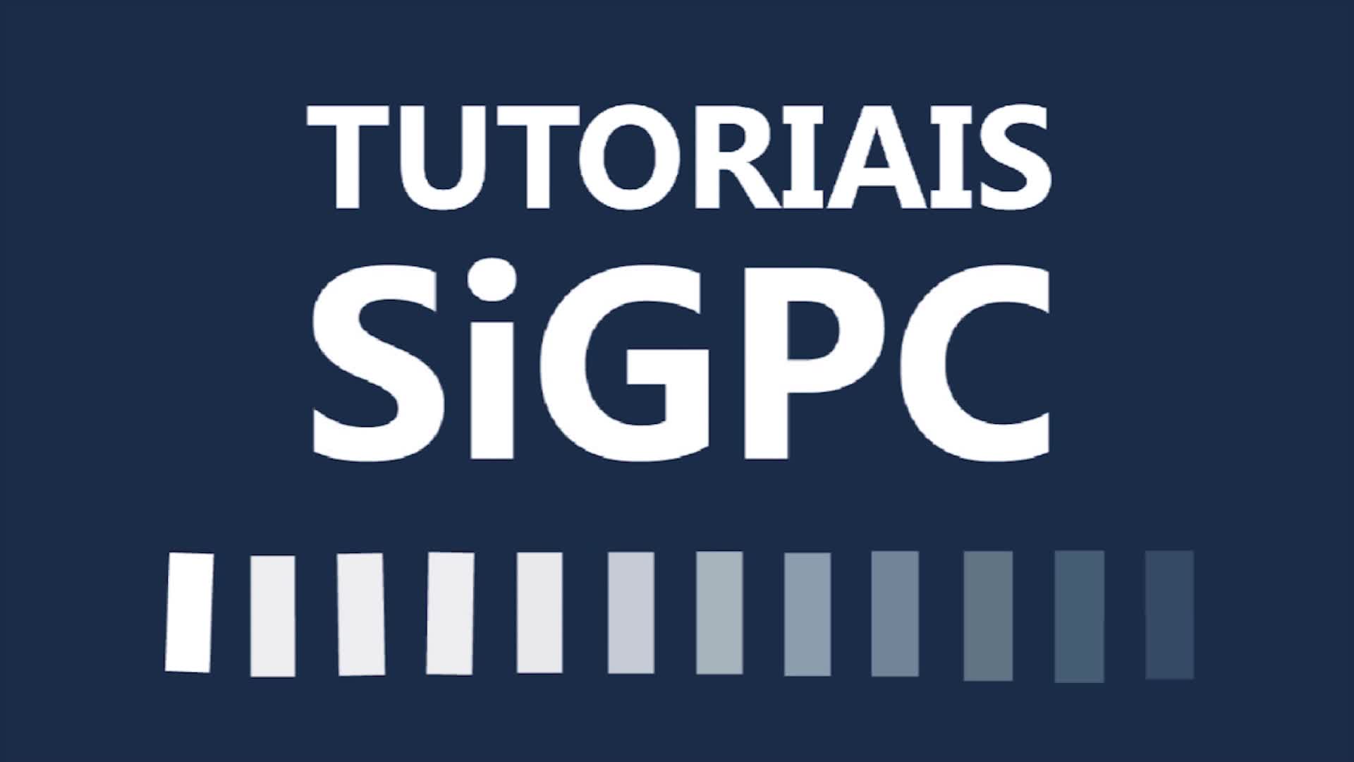 Vídeo 27 - Tutoriais SiGPC - Menu Prestação de Contas Online