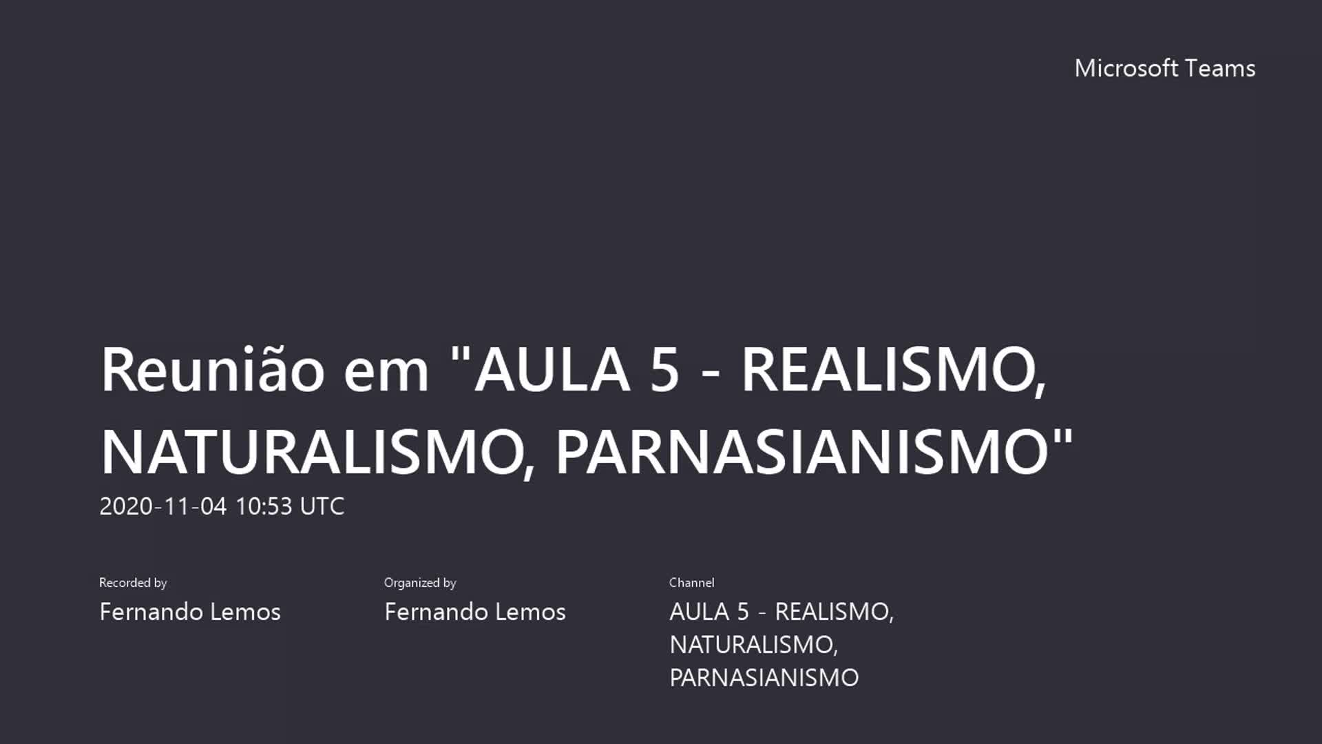 AULA 5 - REALISMO, NATURALISMO, PARNASIANISMO