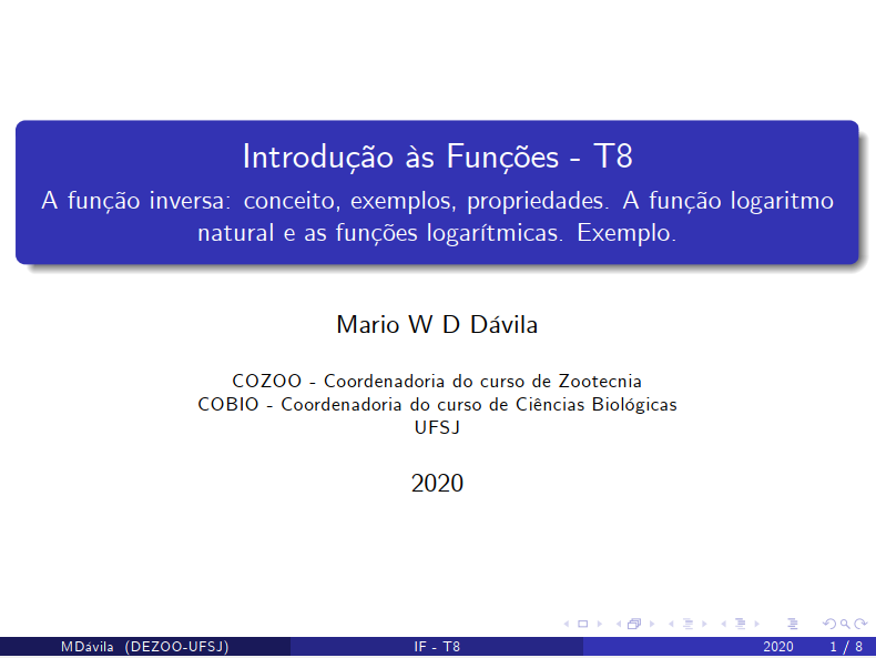 Introdução às Funções - A8
