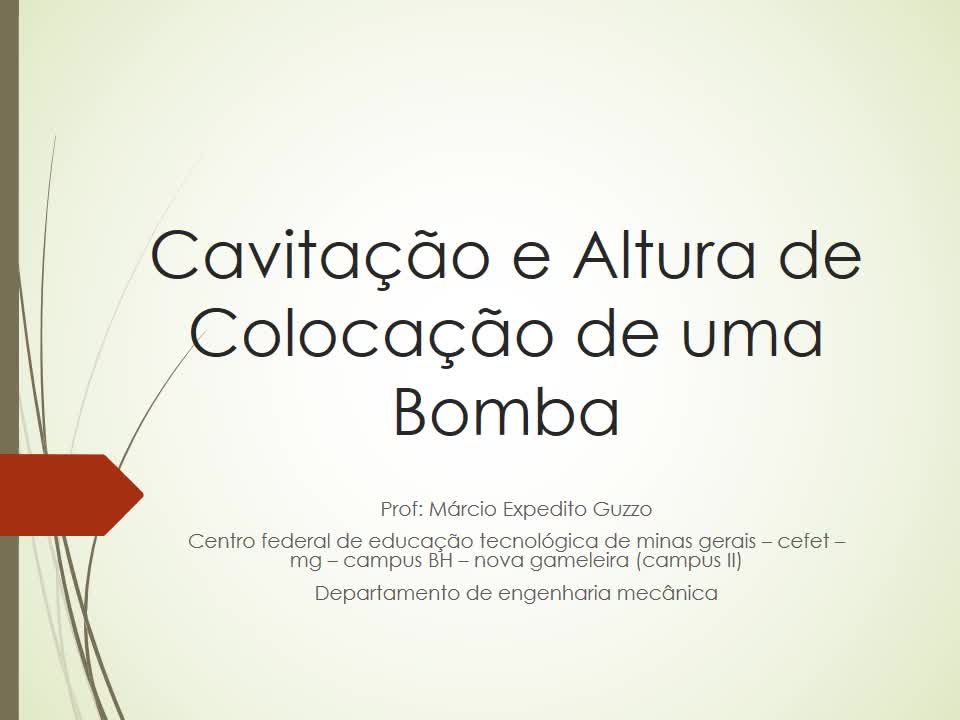 Bombas - Aula 10