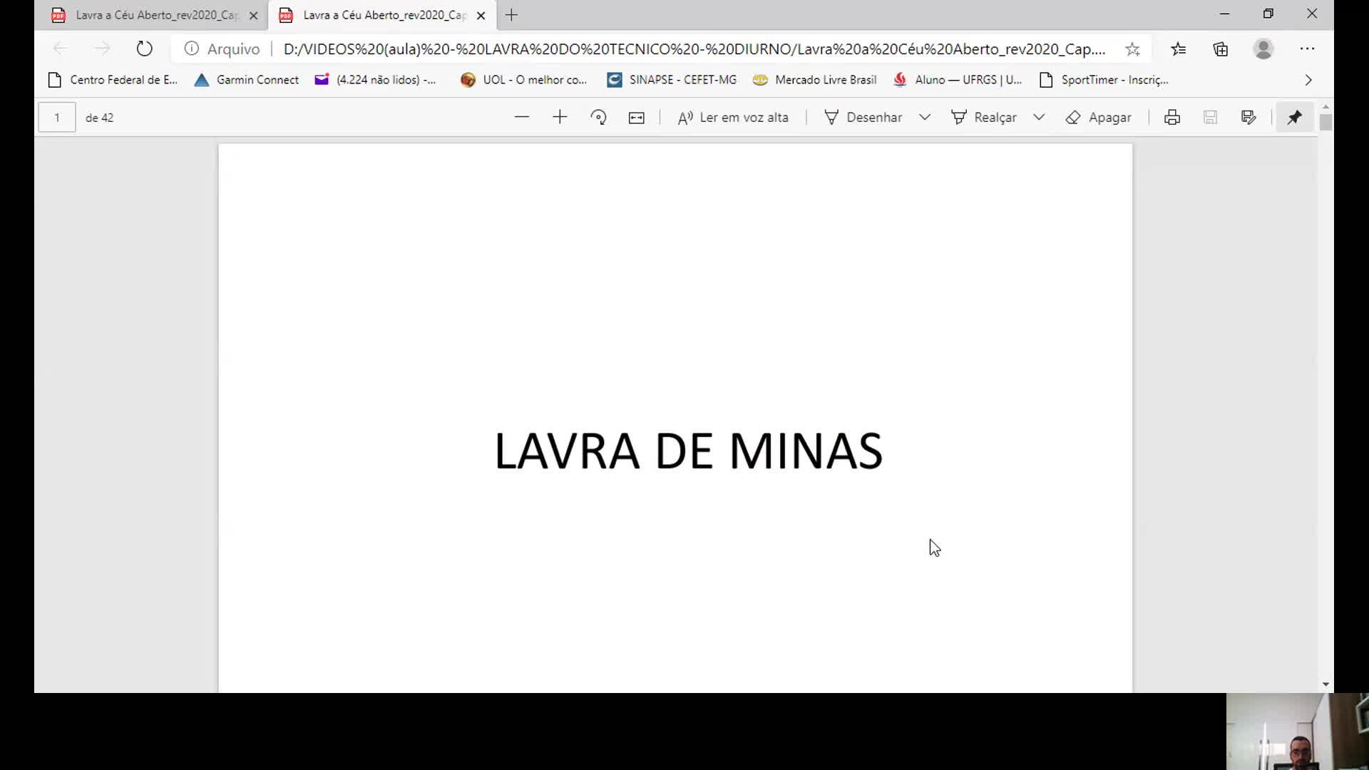 Métodos de lavra a céu aberto na forma fluída