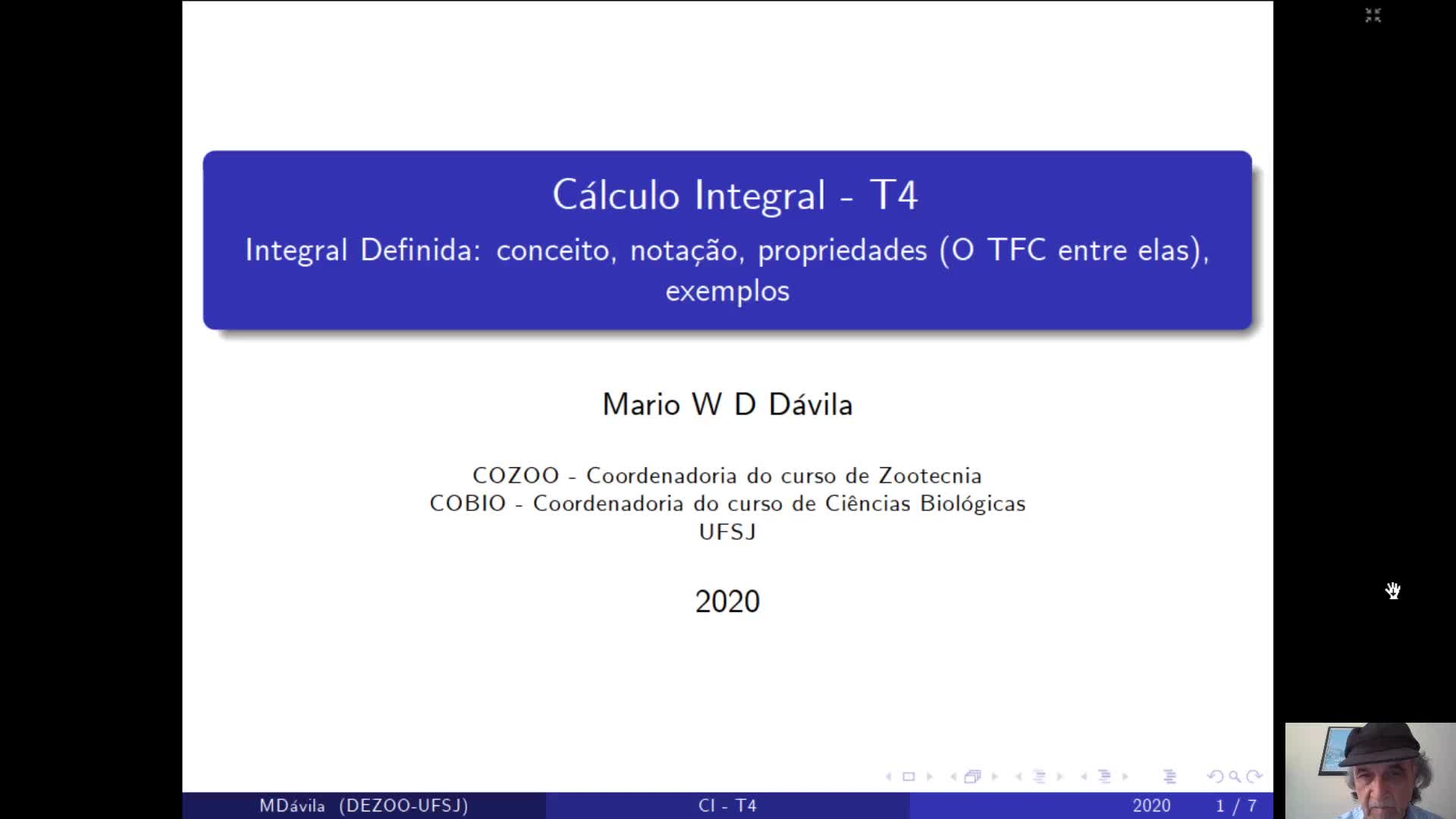 Notação para a integral definida