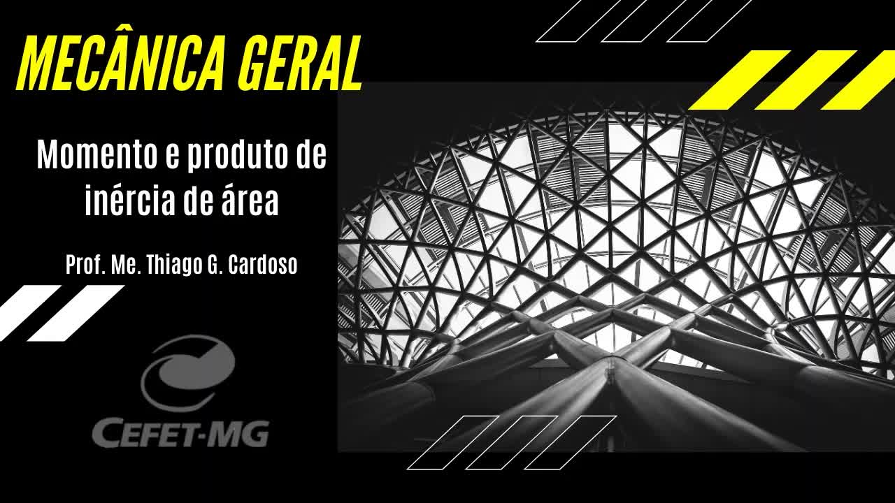Momento e Produto de inércia de área