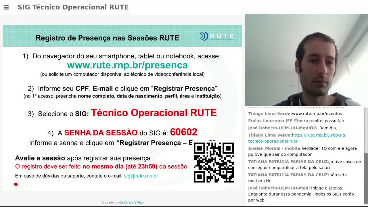 SIG Técnico Operacional RUTE - 21 de Agosto de 2020