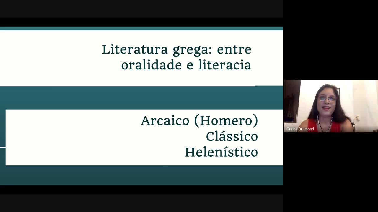 Primeira aula de Matrizes Clássicas - Grécia (01.02.2021)