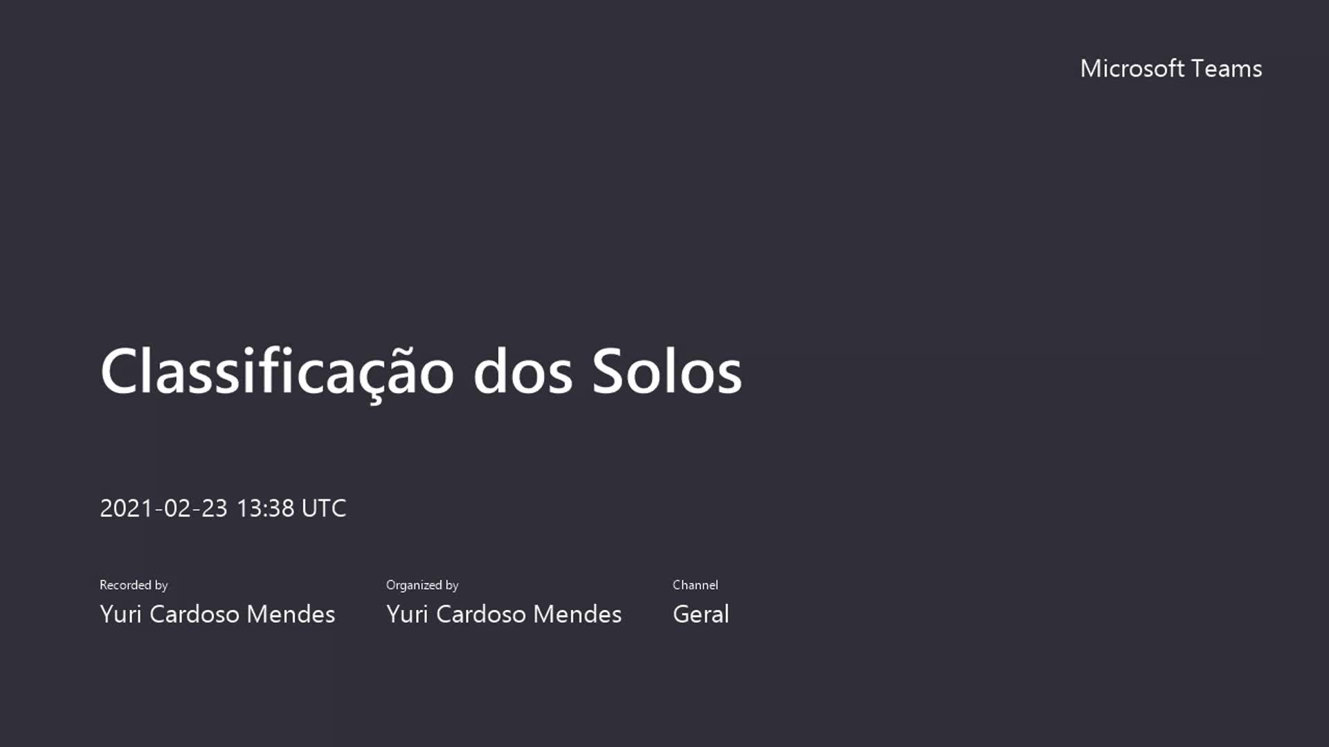 Mec Sol EDI - Classificação dos Solos