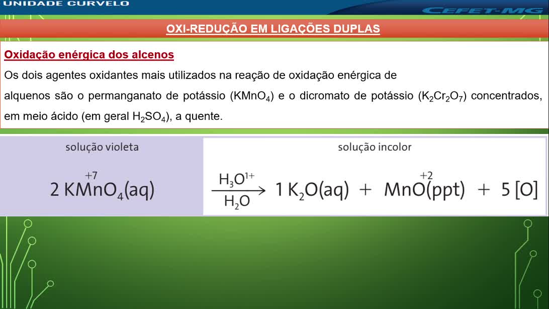 AULA ASSÍNCRONA - Oxidação energética e ozonólise