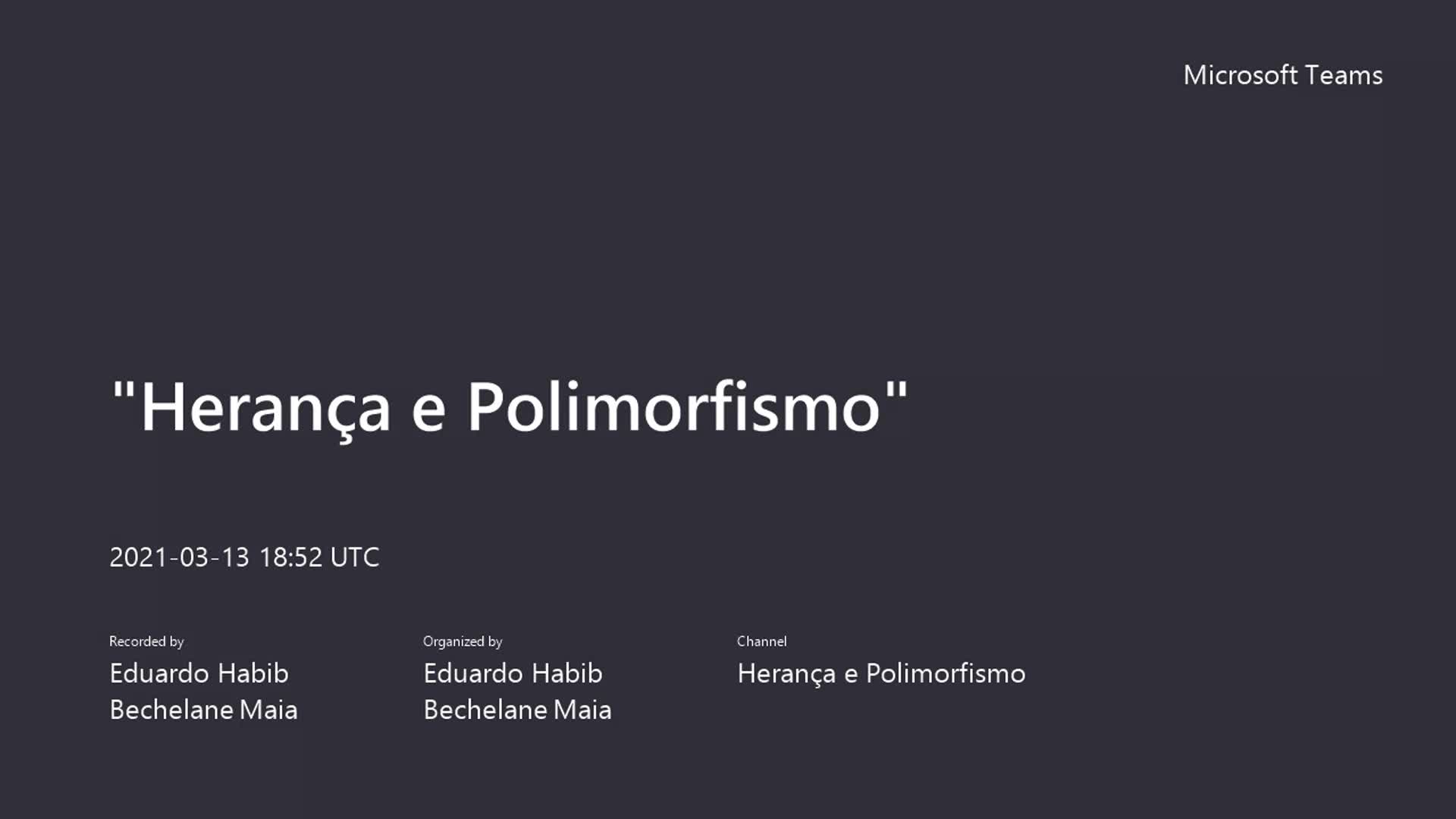 Herança e Polimorfismo