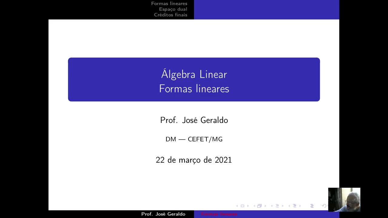 Formas lineares