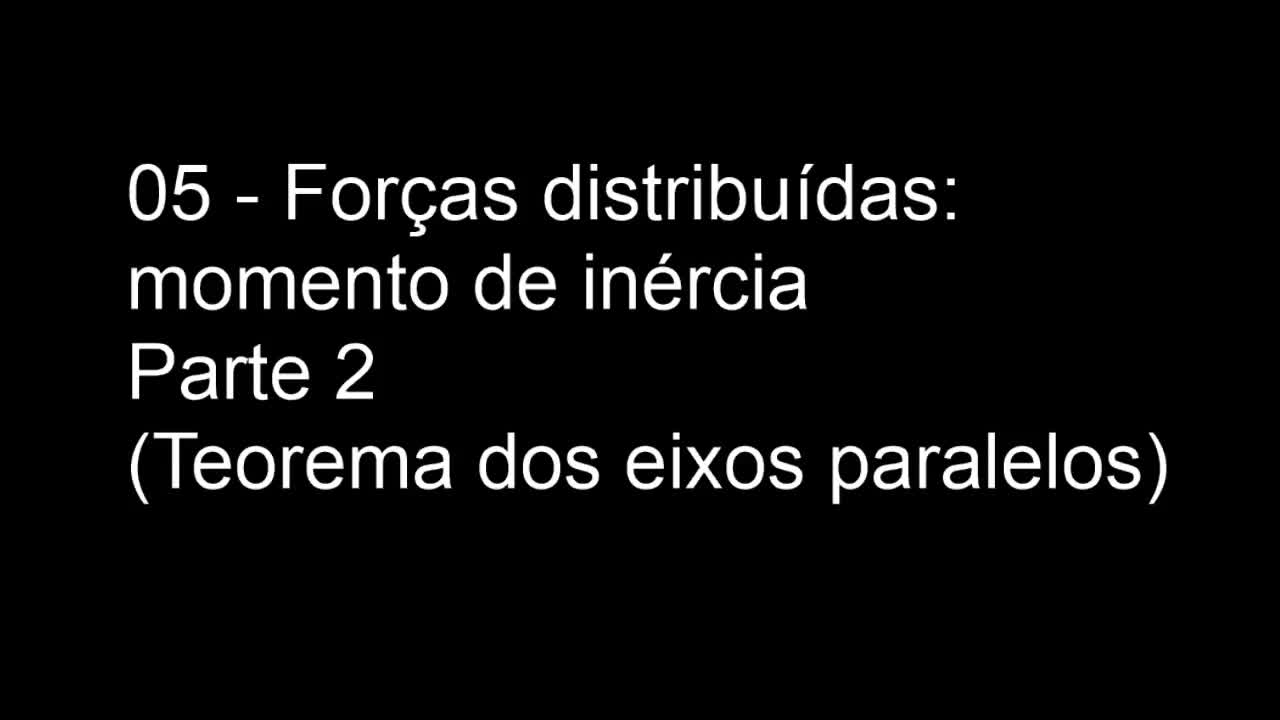 Estática - 05 - Momento de Inércia - Parte 2