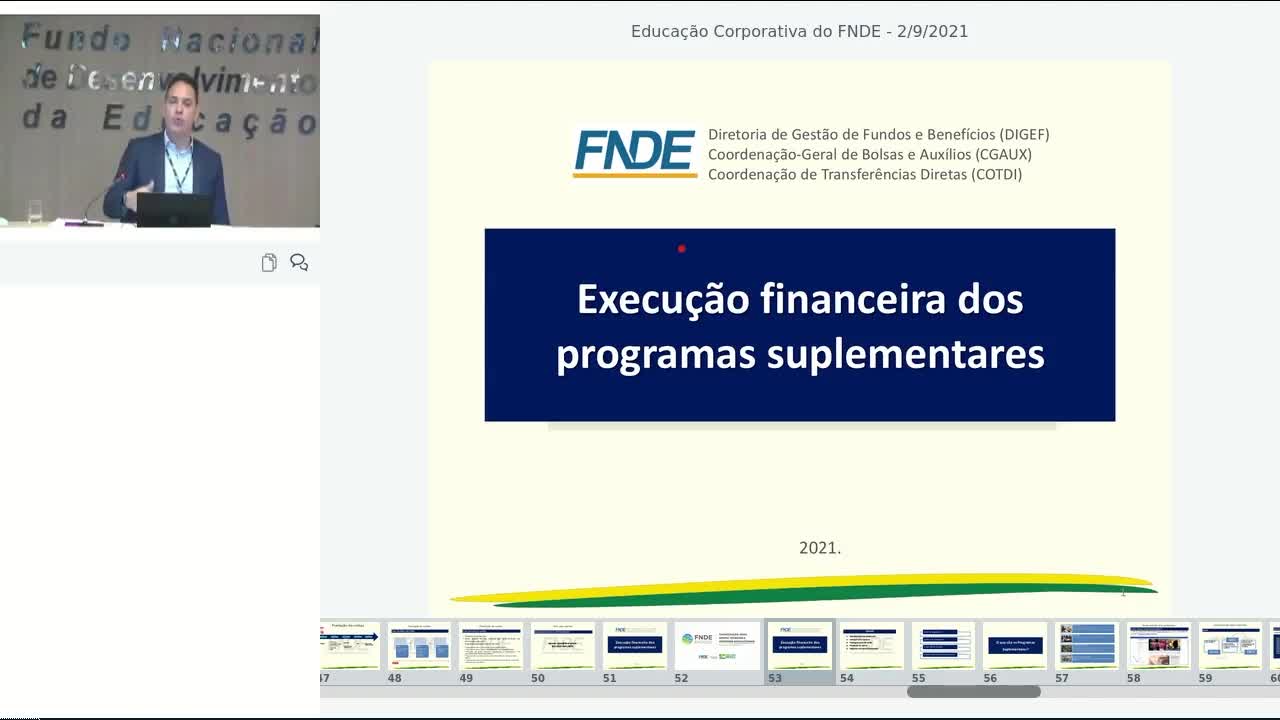 FNDE em Rede - Capacitação Programas Suplementares