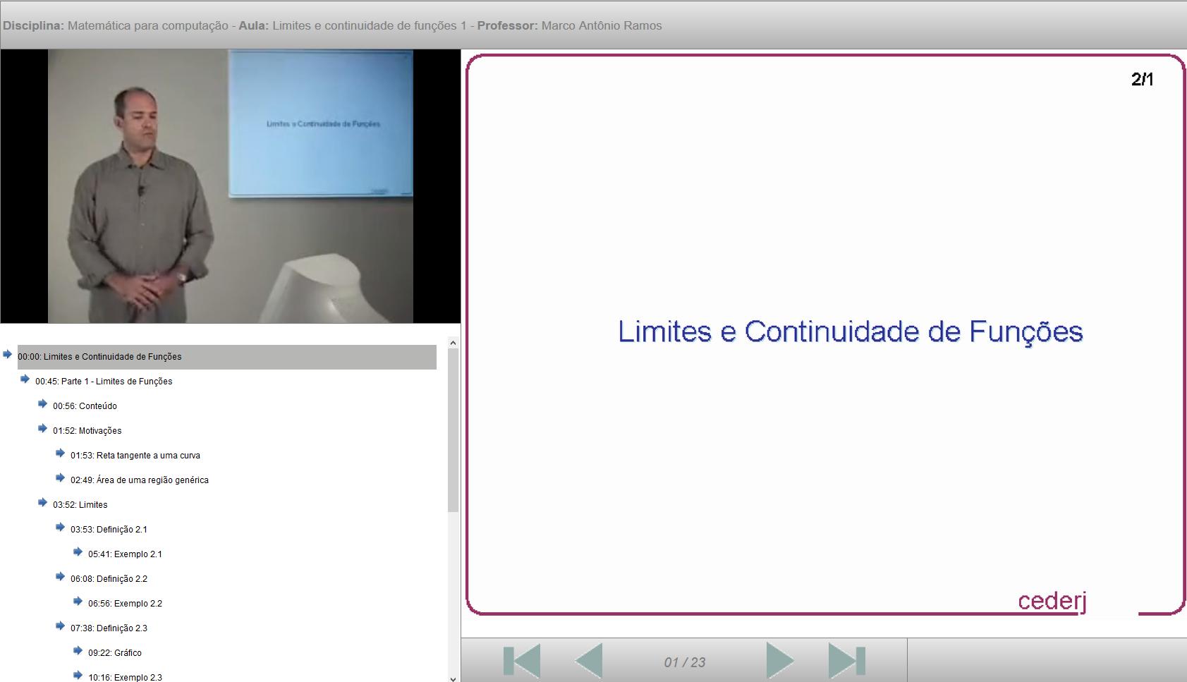 Limites e continuidade de funções 1