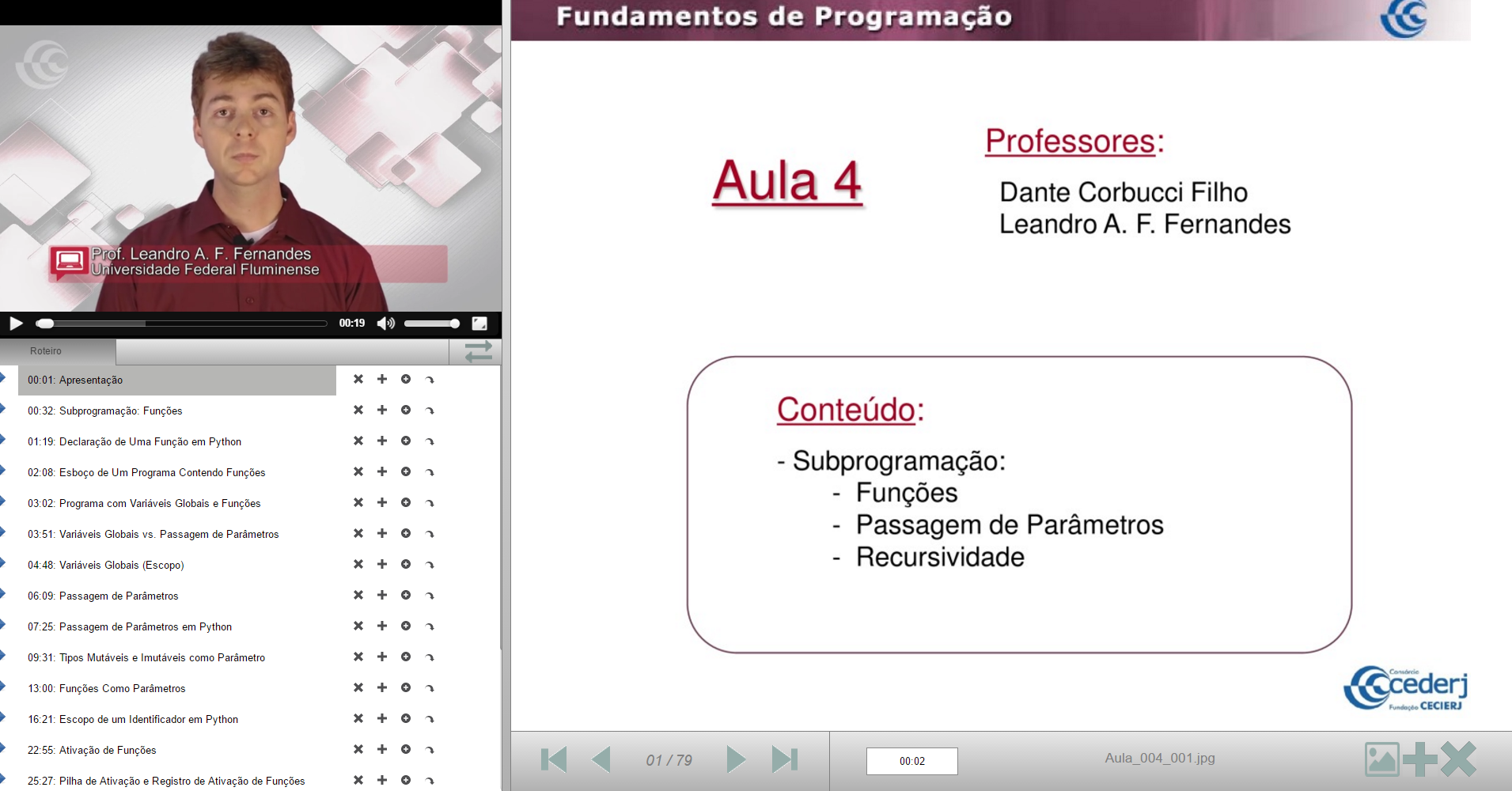 Fundamentos de Programação UFF 