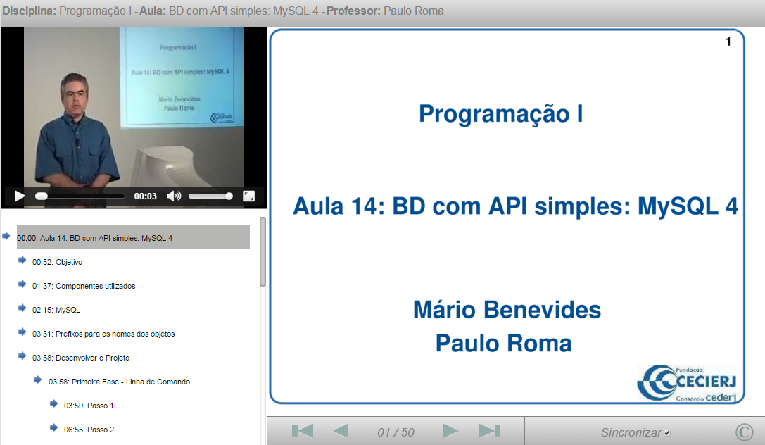 BD com API simples: MySQL 4