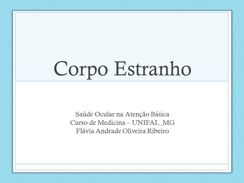 Corpo Estranho