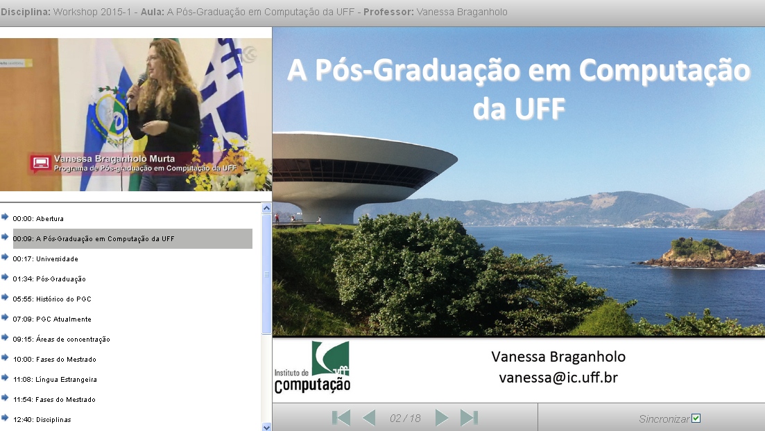 A Pós Graduação em Computação da UFF