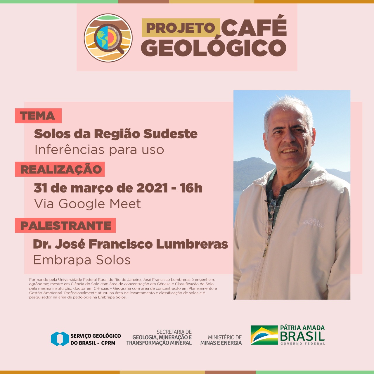 Café Geológico S02E11 - Solos da região Sudeste do Brasil: Inferências para uso.