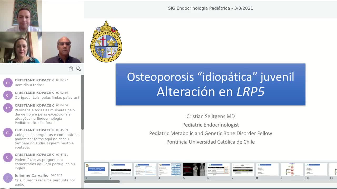 Osteoporosis "idiopática" juvenil - Alteración en LRP5