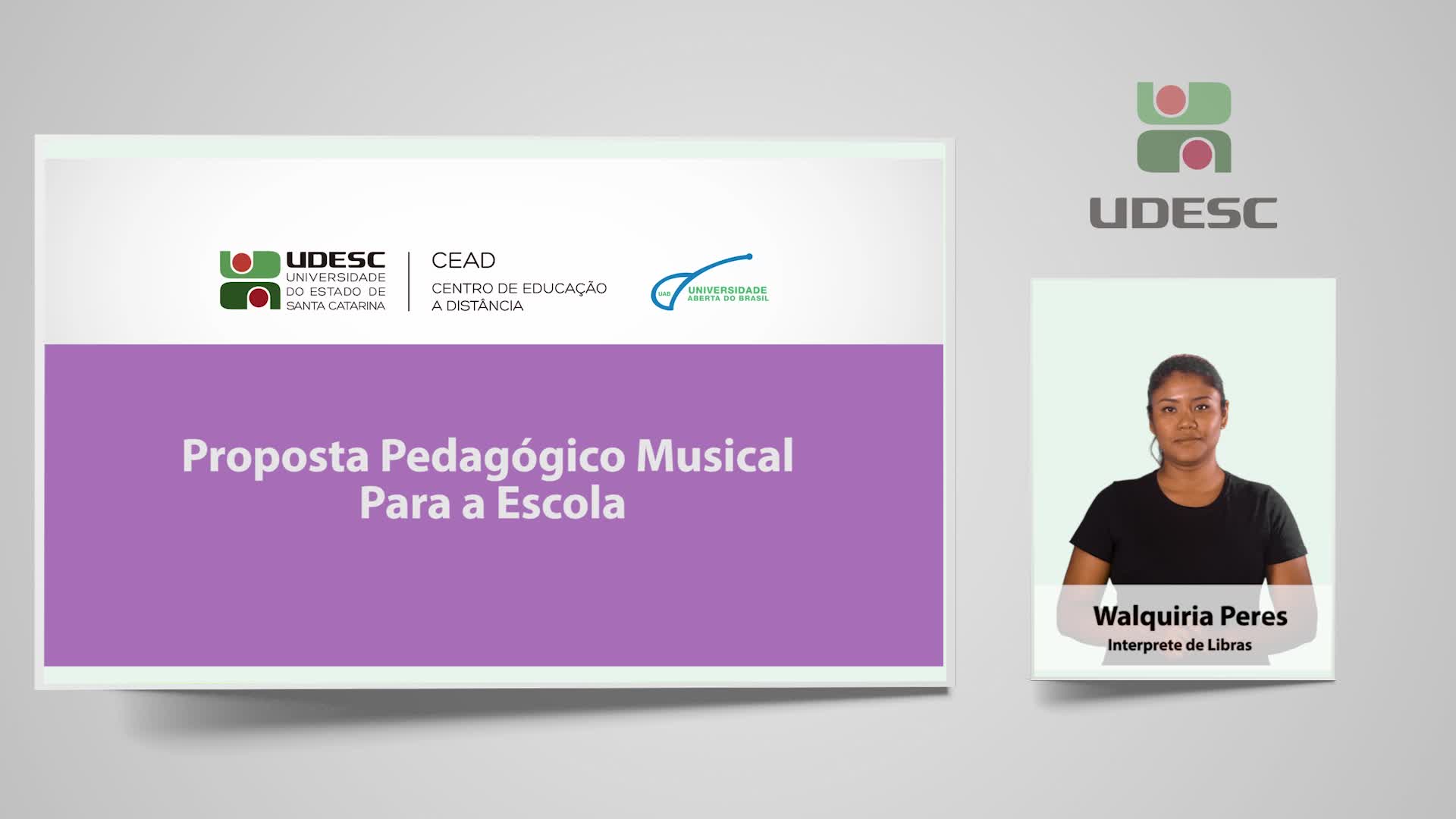 Proposta Pedagógica Musical Para a Escola (Libras)
