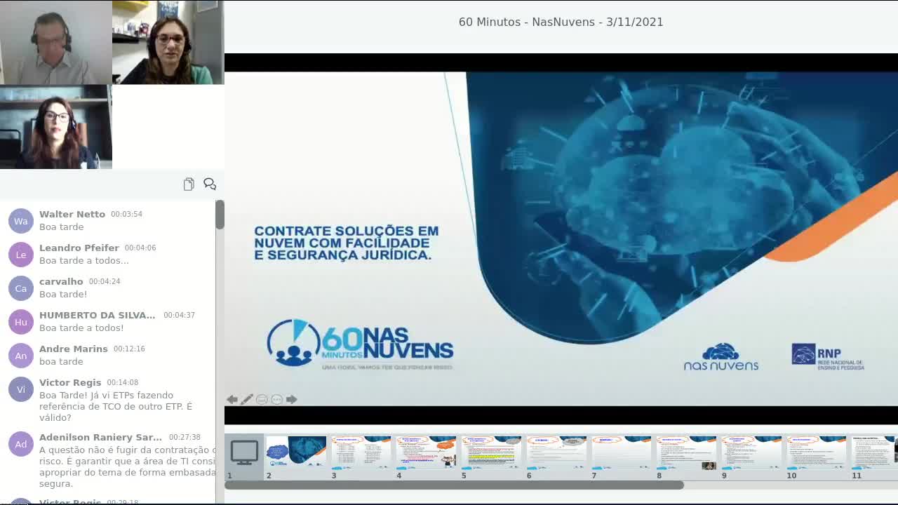 60 Minutos NasNuvens - CONTRATE SOLUÇÕES EM NUVEM COM FACILIDADE E SEGURANÇA JURÍDICA