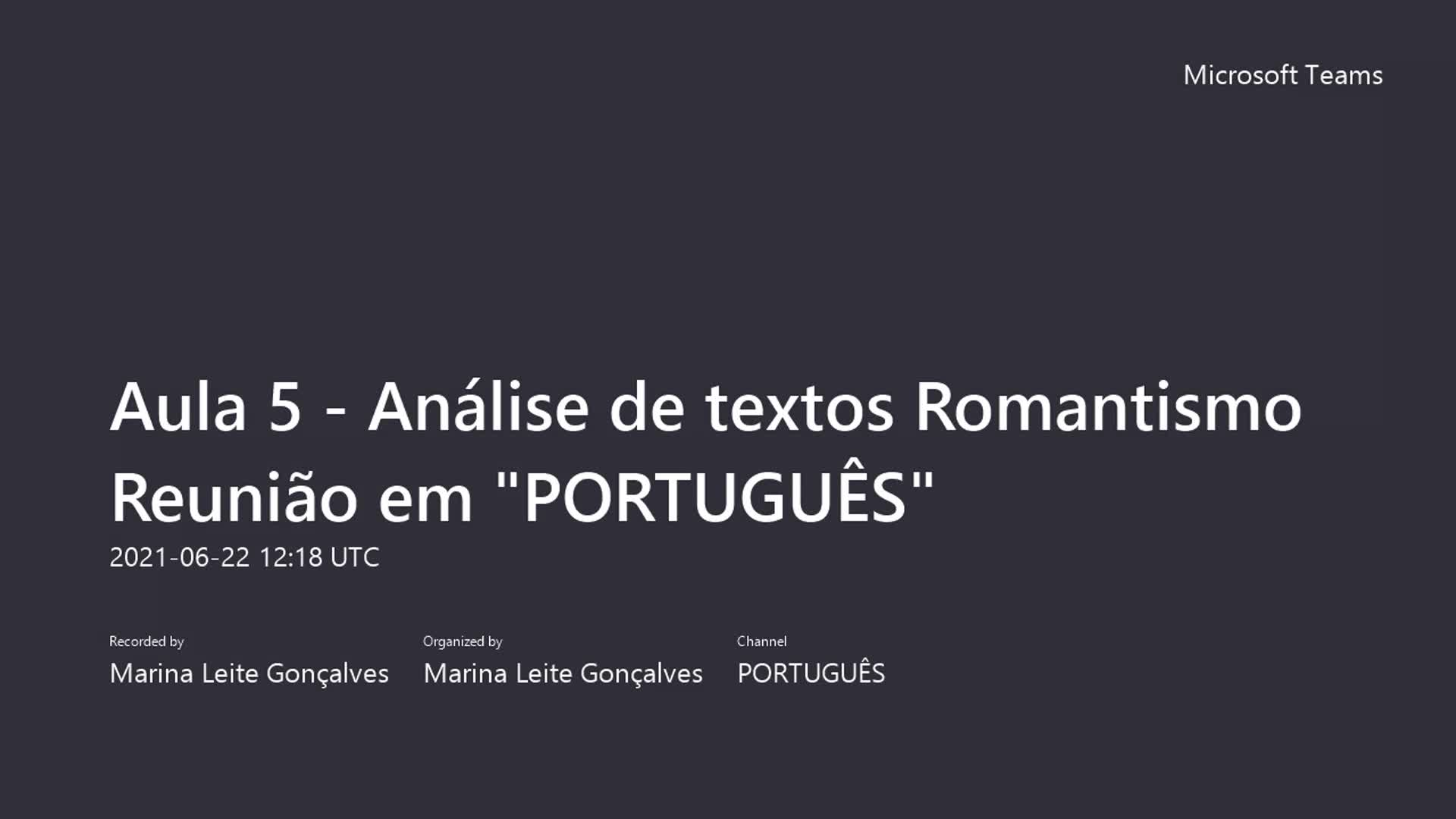 Aula 5 MEA2 Romantismo - Análise de textos 