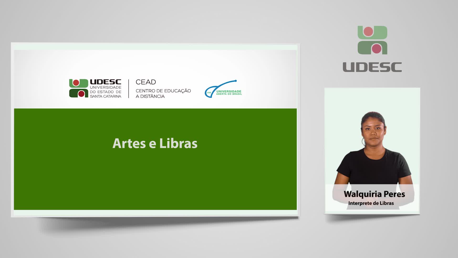 Artes e Libras (Libras)