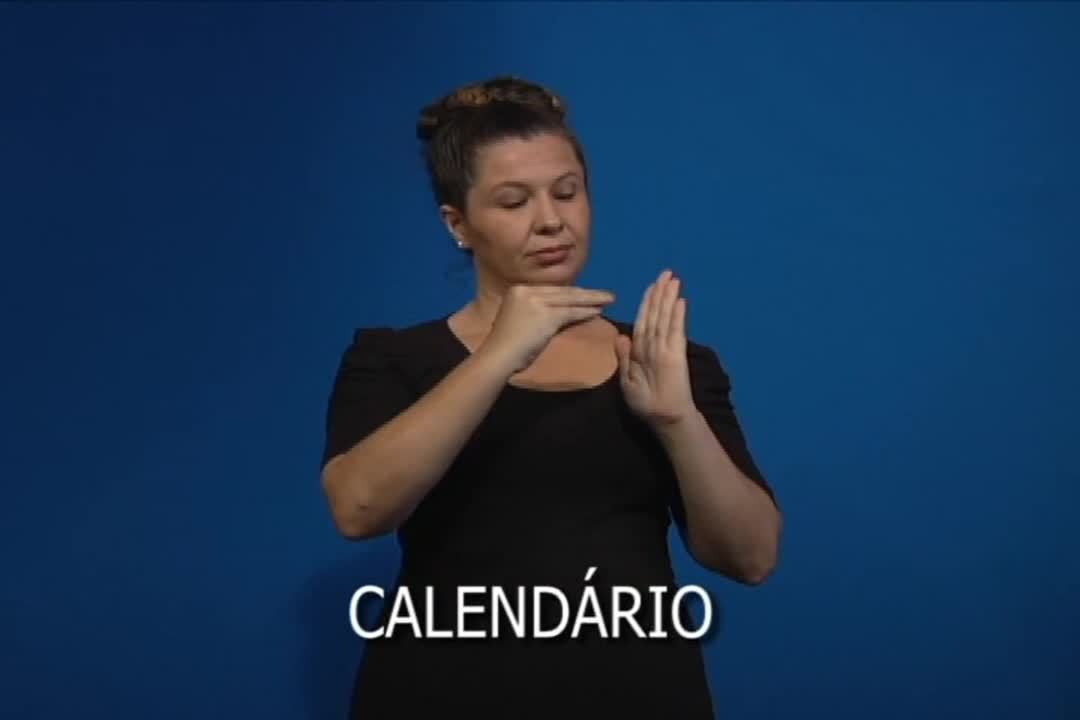 Libras - Pedagogia - Calendário em libras