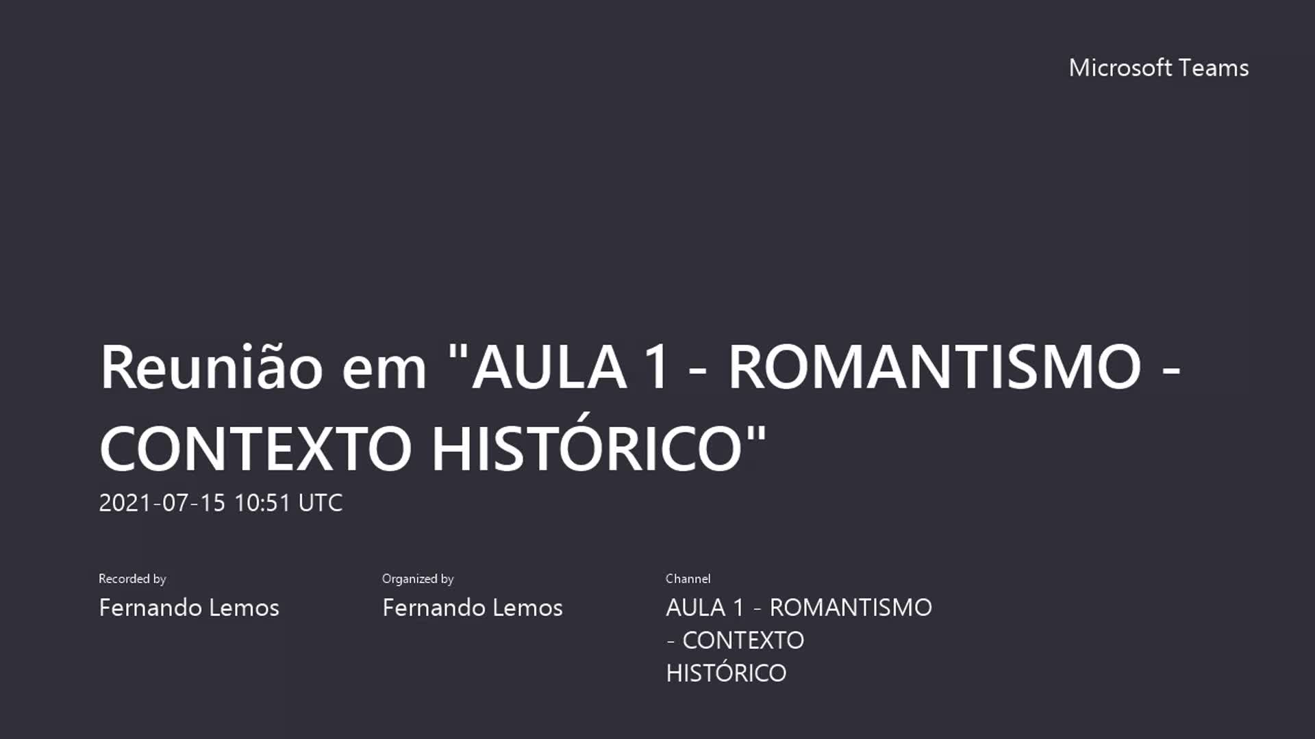 AULA 1 - ROMANTISMO - CONTEXTO HISTÓRICO