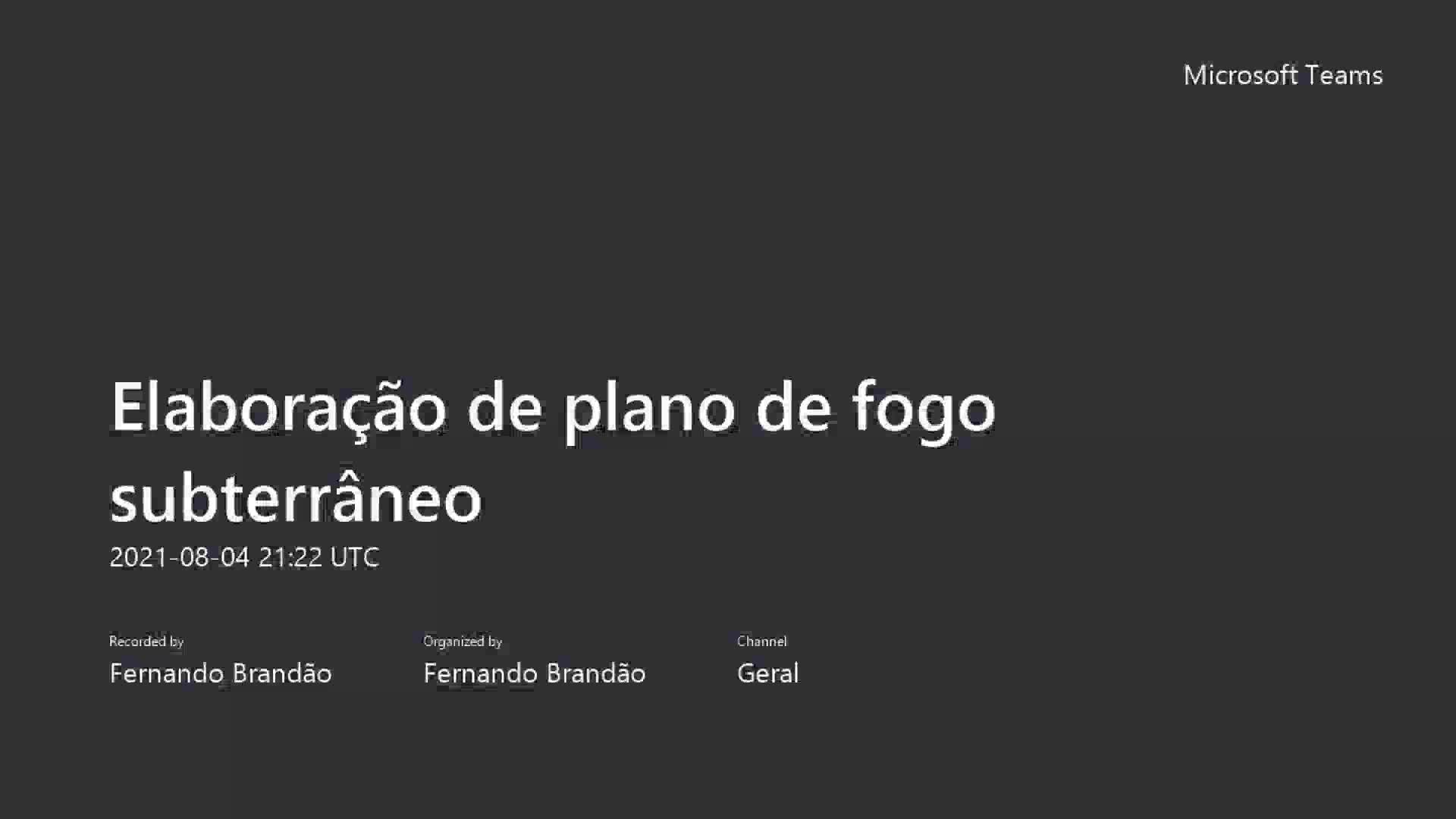 Elaboração de plano de fogo subterrâneo