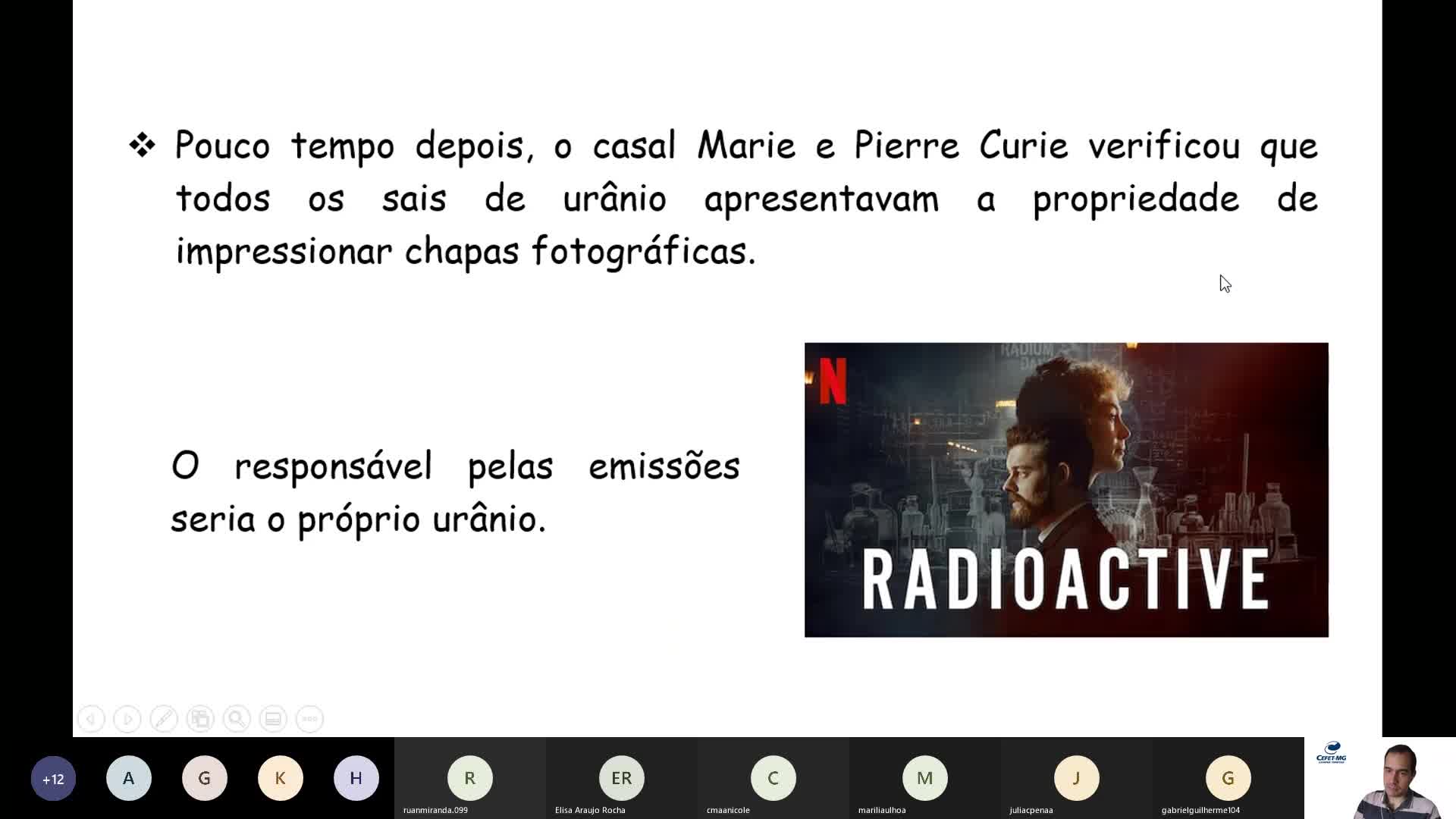 Aula de Química 25/08